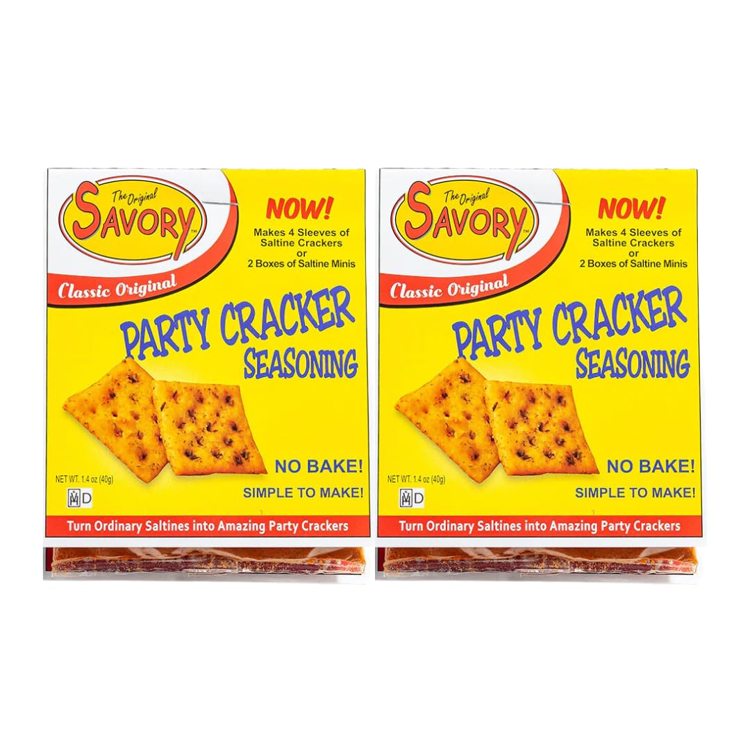 The Original Savory Saltine Seasoning Gift - Classic Original - Pack of 2, 1.4 oz. Bags By Lyzas Sweets & Treats