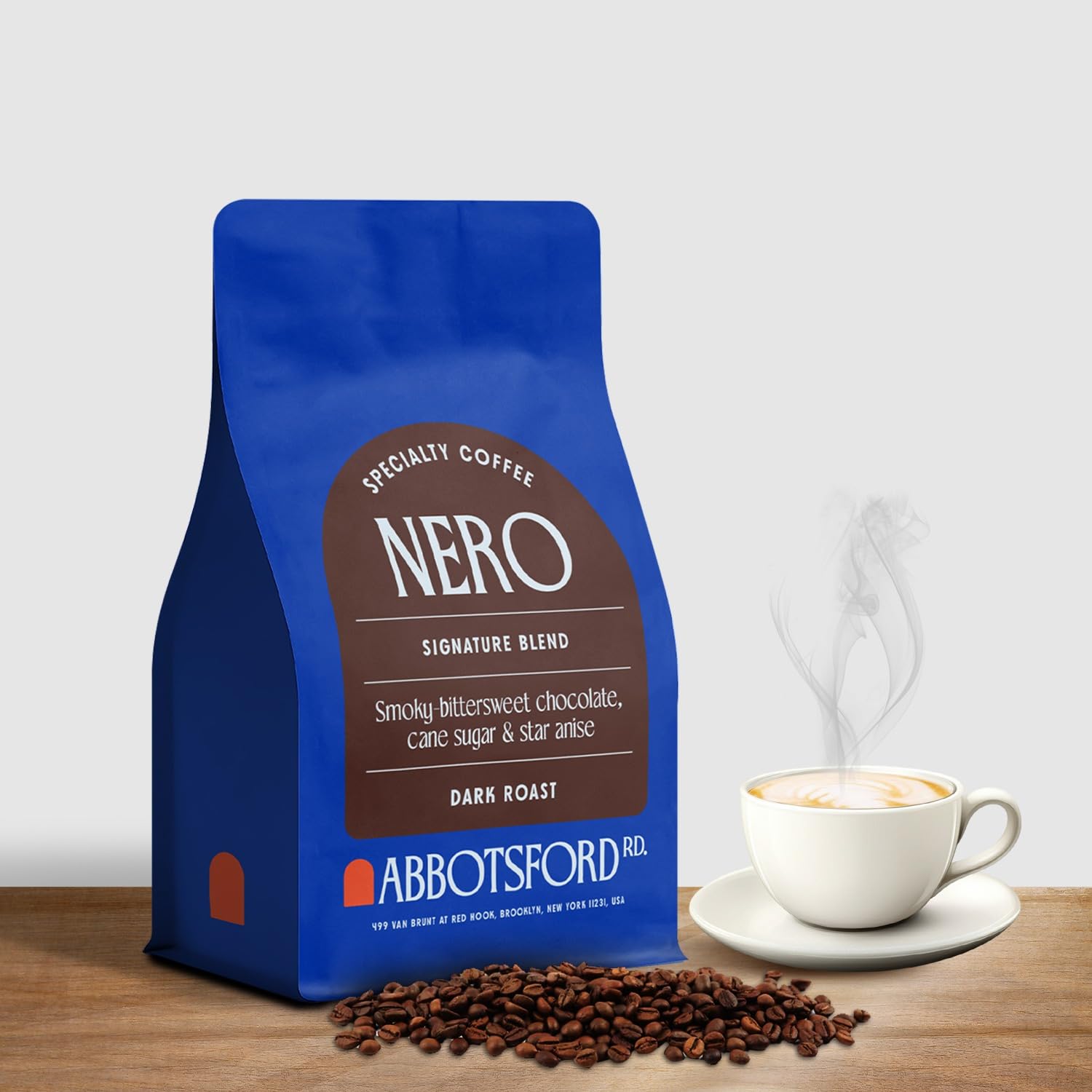 Nero Arabica Coffee Whole Bean, Smoky Bittersweet Chocolate, Cane Sugar, and Star Anise Dark Roast Coffee Beans, Specialty Coffe