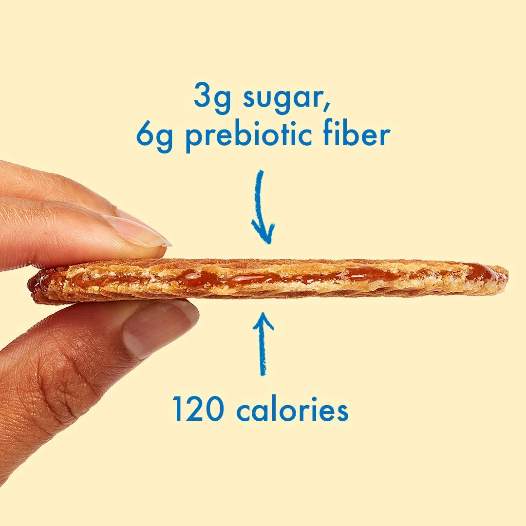 Rip Van Wafels Honey And Oats Stroopwafels, Healthy Snacks, Non-Gmo, Keto Friendly, Office Snacks, Low Sugar (3G), Low Calorie, 12 Pack