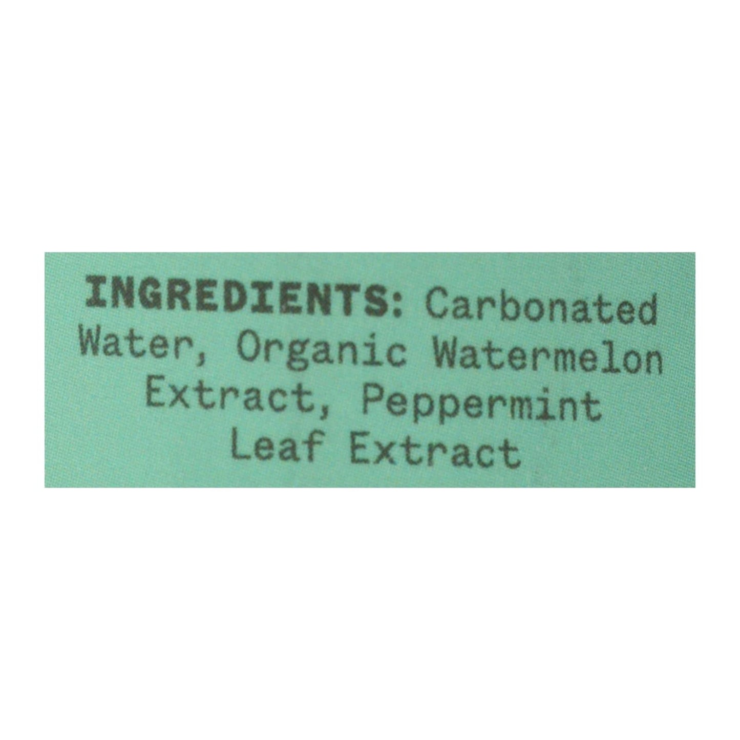 Aura Bora Herbal Sparkling Water Peppermint Watermelon, 12 Ounce