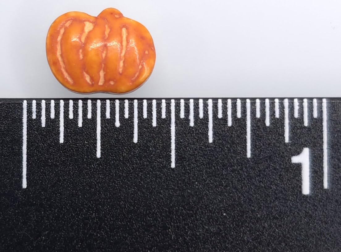 NCS Dark Orange 10MM Pumpkin Edible Candy Cake Toppers, 8 ounces