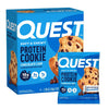 QUEST Chocolate Chip Protein Cookie, 15g Protein, 1g Sugar, Keto Friendly, 4 Count
