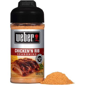 Weber Chicken 'N Rib Seasoning, 6 Ounce Shaker (Pack Of 6)