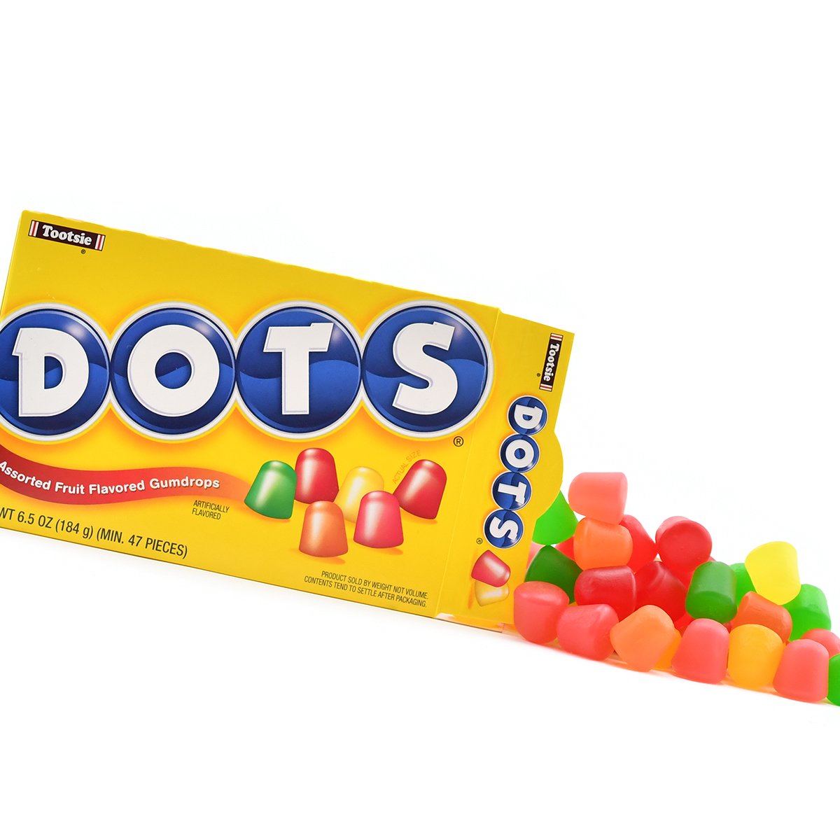 DOTS Individually Wrapped Candy Holiday Pack - Original Gummy Candy Flavors - Cherry, Lime, Orange, Lemon, Strawberry - Gluten F