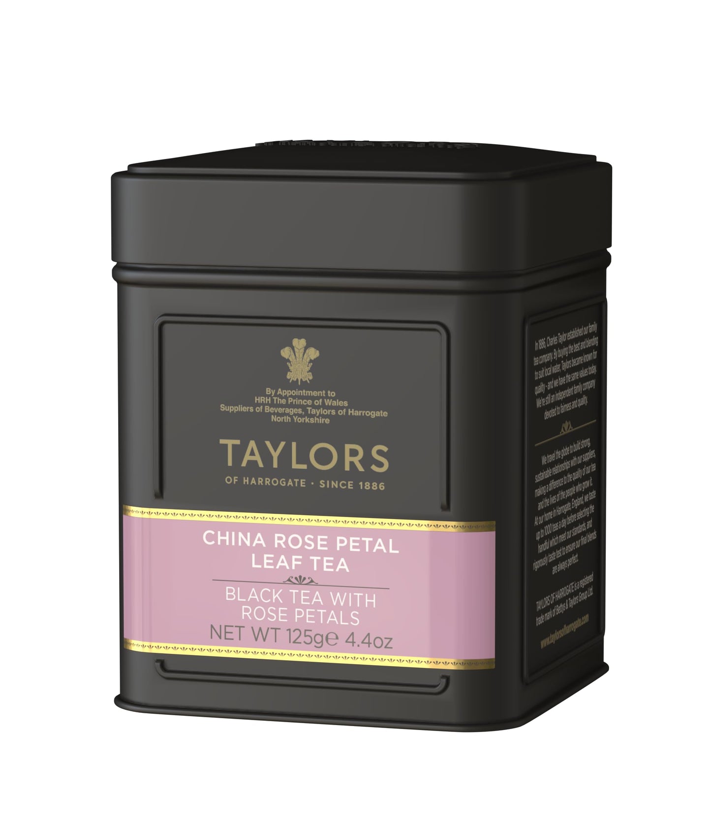 Taylors Of Harrogate China Rose Petal Loose Leaf, 4.41 Ounce Tin
