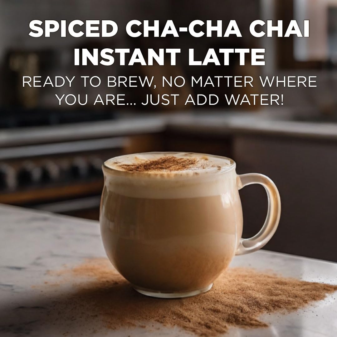 MAUDS Spiced Chai Tea Latte Instant Sticks, 16ct, 8.48 oz, Solar Energy Produced, Hot or Iced Tea