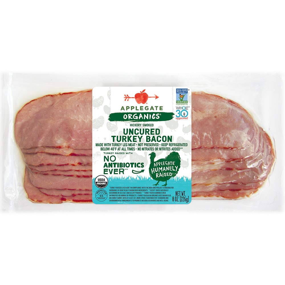 Applegate  Organic Hickory Smoked Uncured Turkey Bacon  8oz