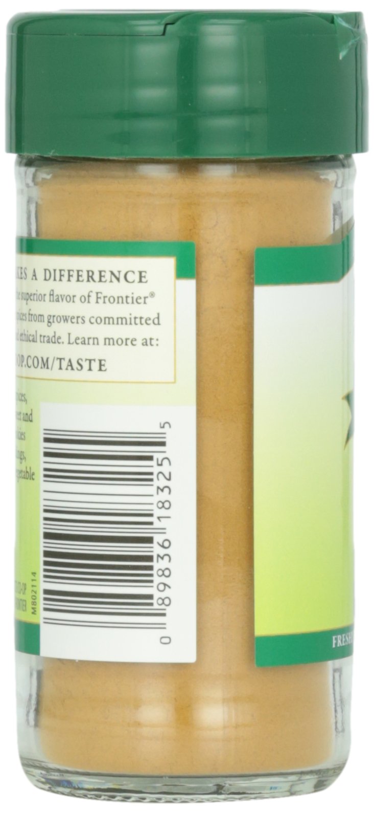 Frontier Co-Op Organic Ground Korintje Cinnamon, 1.92 Ounce Bottle, Gourmet Quality Cinnamon, Full Balanced Flavor, Kosher