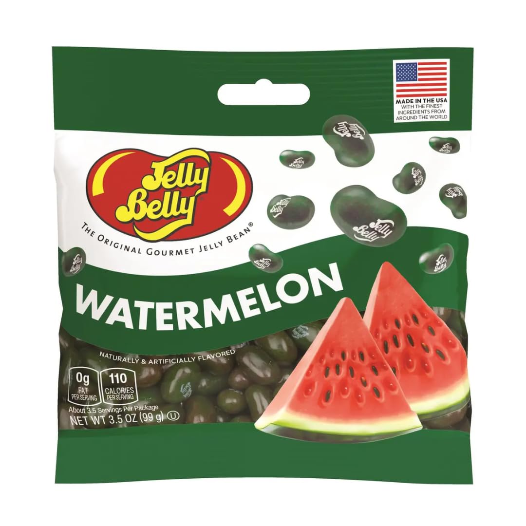 Jelly Belly Gourmet Jelly Bean, Watermelon, 3.5 oz. Bag