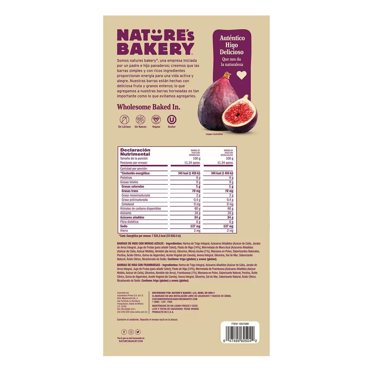 Natures Bakery Fig Bar - 40 Count Pack, 5 LBS, Soft Baked, Whole Grain, Vegan Snack