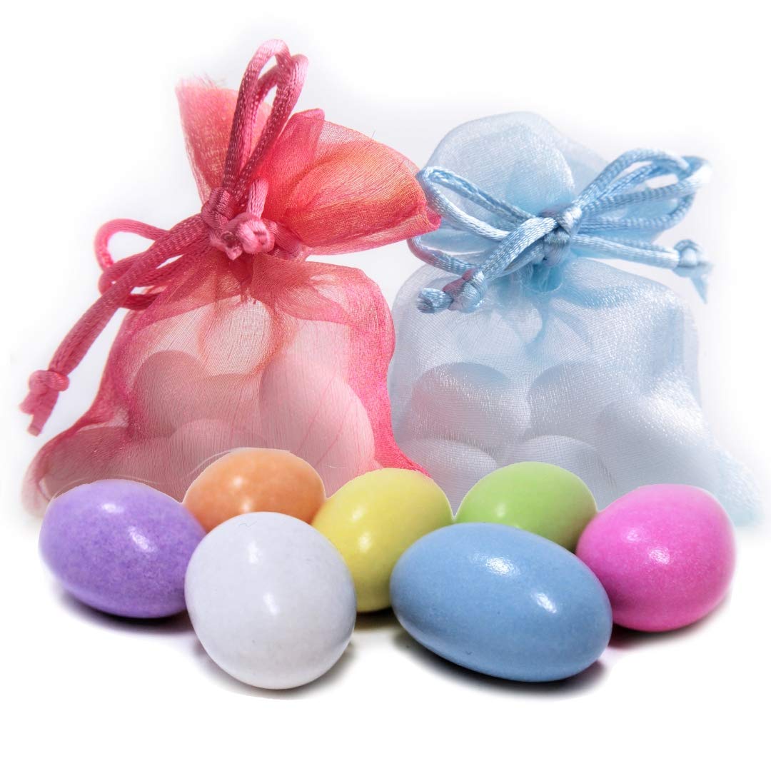 Its Delish Assorted Jordan Almonds, 3 LBS Bulk, Sugared Nut Candies - Vegan & Kosher Wedding Favors, Party Buffet