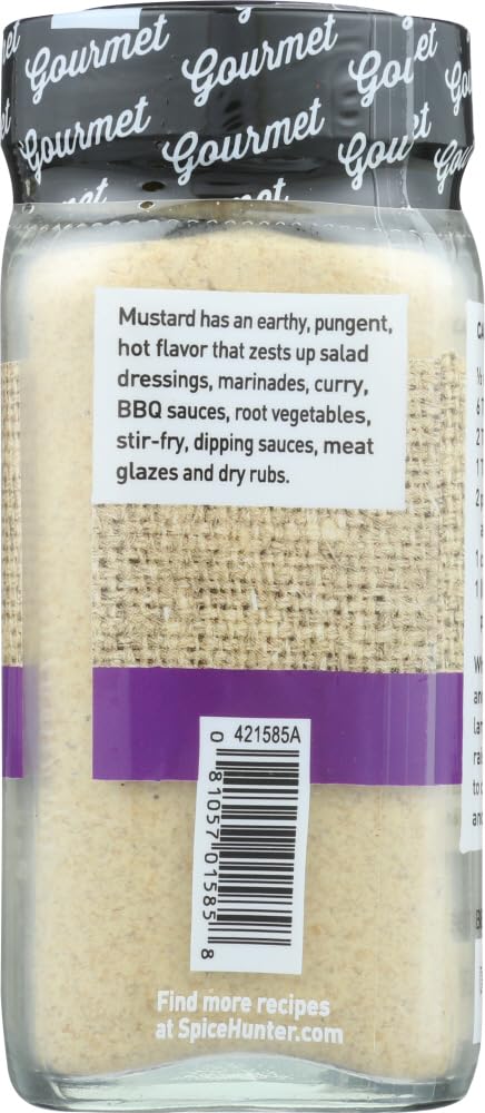 The Spice Hunter Ground Yellow Mustard, 1.6-Ounce Jar (Pack of 6)