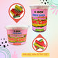 G-BOX Freeze Dried Fruity Crunch Rolls Candy, Medium Size, Air-tight Sealed Deli Container, TikTok Trend, Crunchy Strawberry Flavor