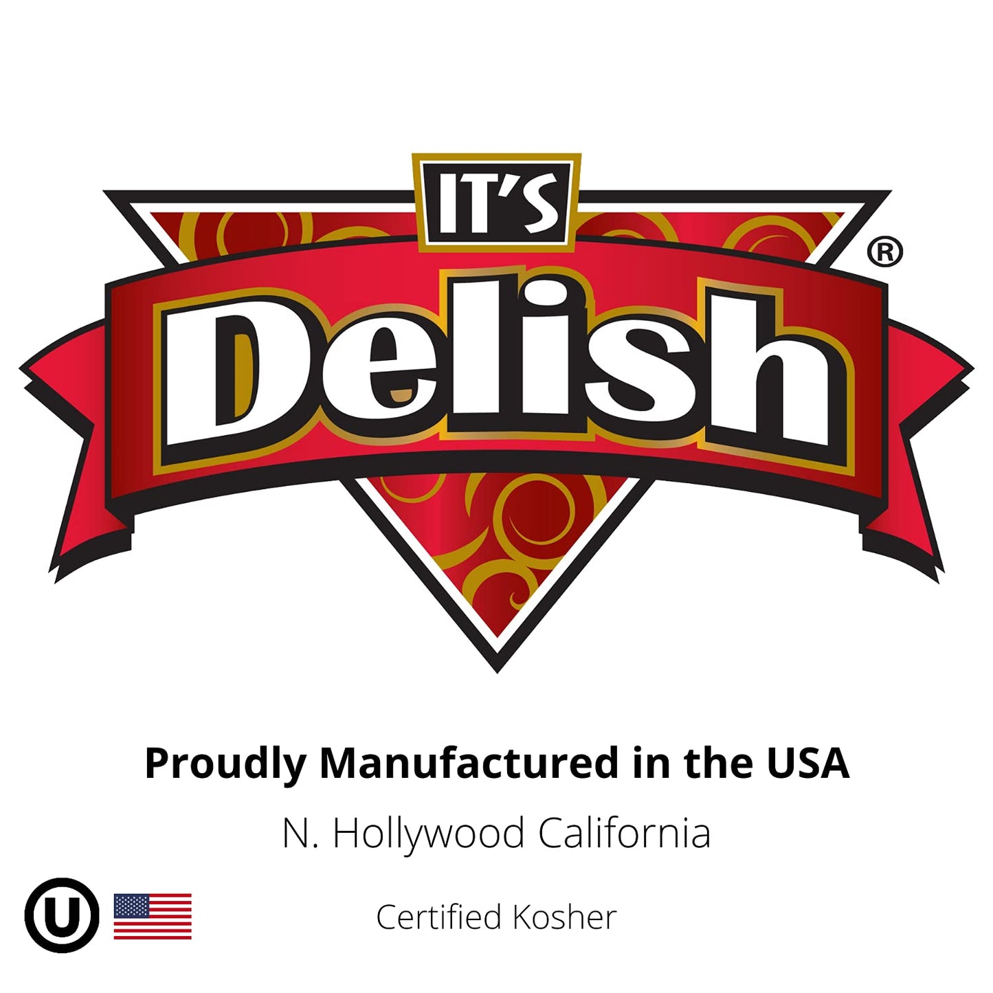 Its Delish Dehydrated Dried Crushed Red Pepper Flakes, 1 lb Bulk Bag, Certified Kosher, Sealed for Freshness