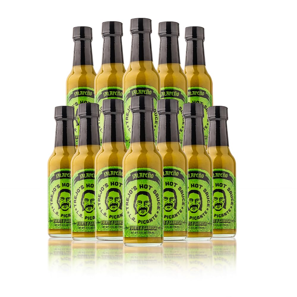 Trejo's Jalapeo Hot Sauce | Zesty & Flavorful with Green Olives, Lime & Honey | Tangy & Balanced | Non-GMO & Vegetarian | Perfec
