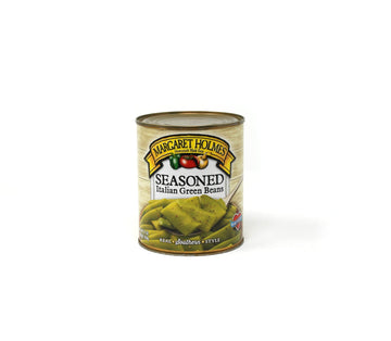 Margaret Holmes Seasoned Italian Green Beans, 27Oz Can, 2 Pack Bundled With A Jfs Recipe Card