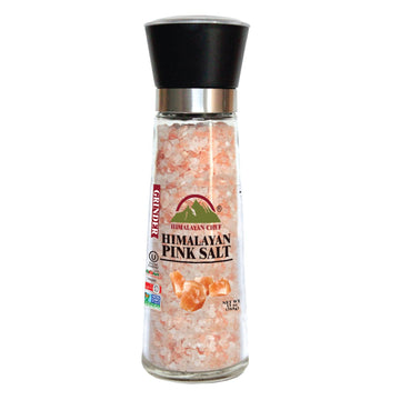 Himalayan Chef Salt Grinder, Refillable Glass, 13 Ounce, Pink, Model HS5351