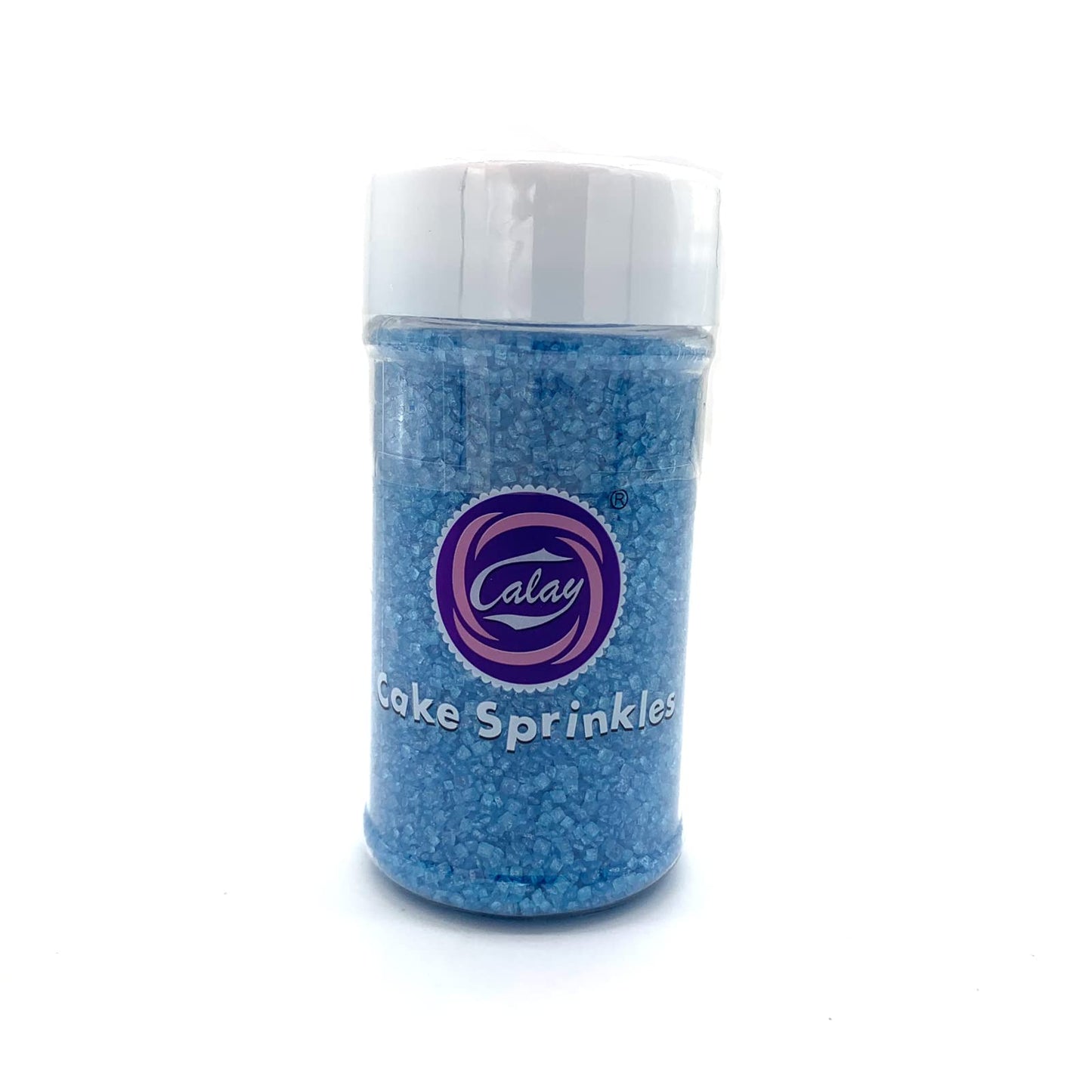 Edible Blue Sanding Sugar Sprinkles Cupcake Cake Toppers, Celebrations Candy Pearls Shaker Jar Wedding Party Cake Dessert Food D
