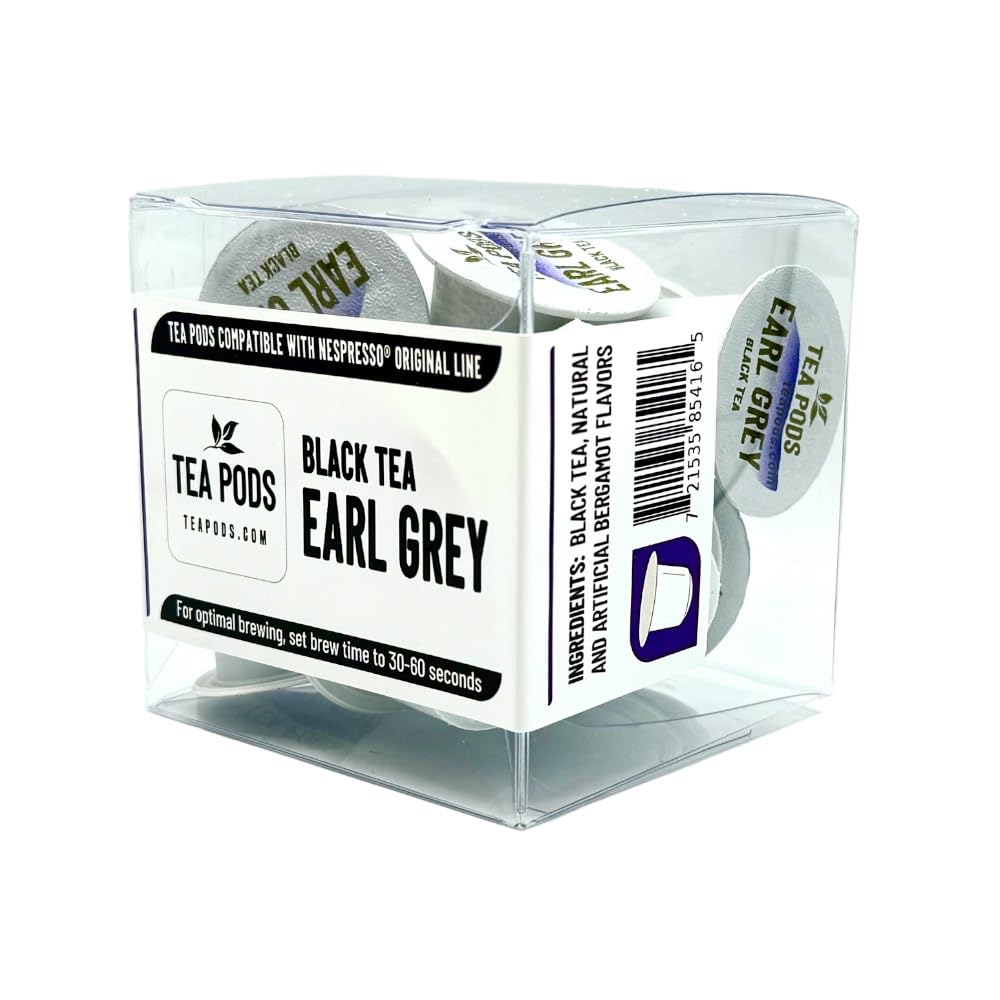 TEA BOQUETE Earl Grey Tea Capsules for Nespresso OriginalLine, Bergamot Flavor, 10 Count