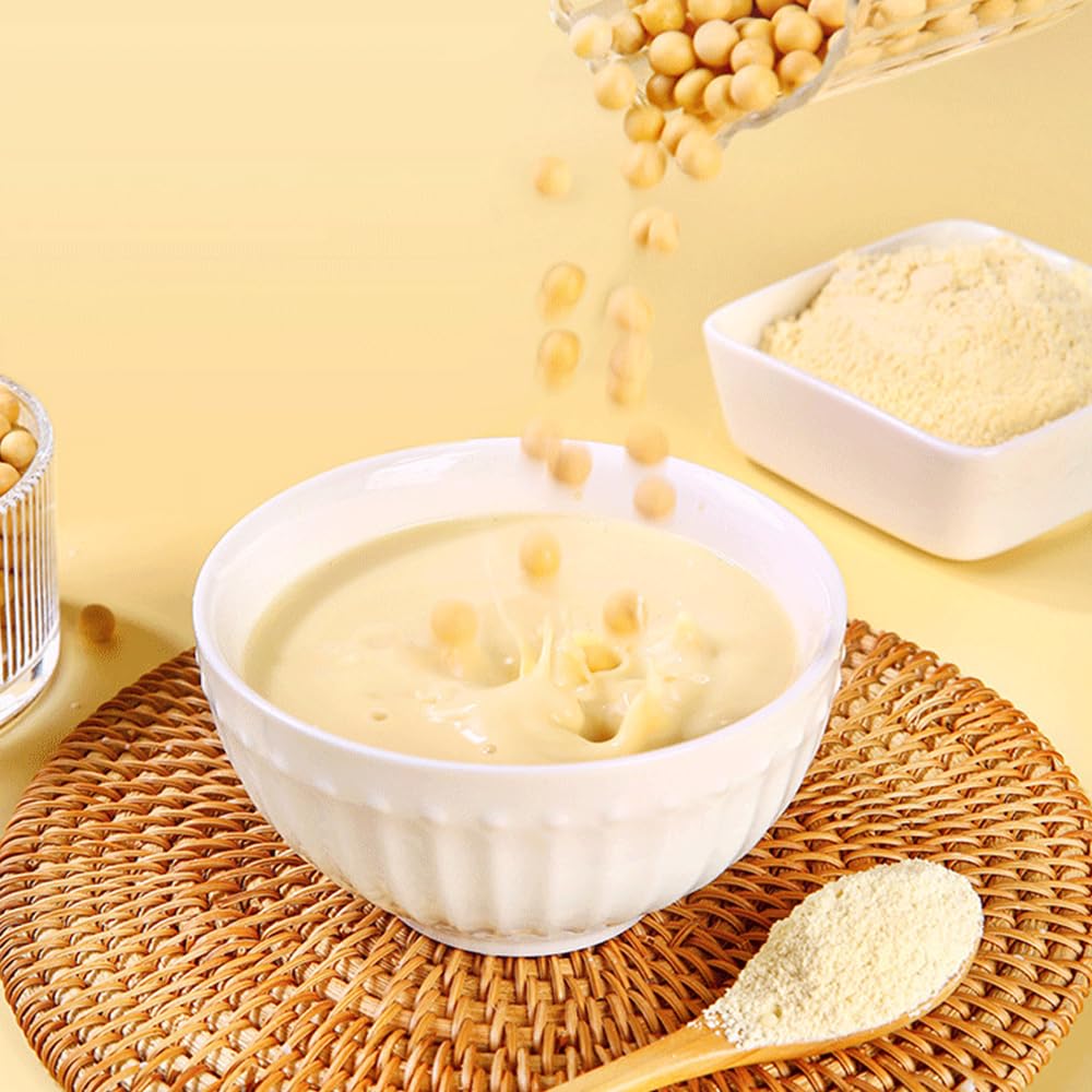 Sijiyunli-Pure Soy Milk Powder 200G/7.05Oz Zero Sucrose, Low Calorie, Non-Gmo. Suitable For The Elderly, Children, Fitness, And