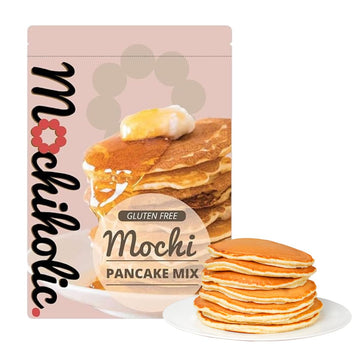 Mochi Pancake Mix Original Recipe, Rice Flour, Gluten-Free With Low Calories And Sugar With Essential Nutrients, 12 Oz Healthy D