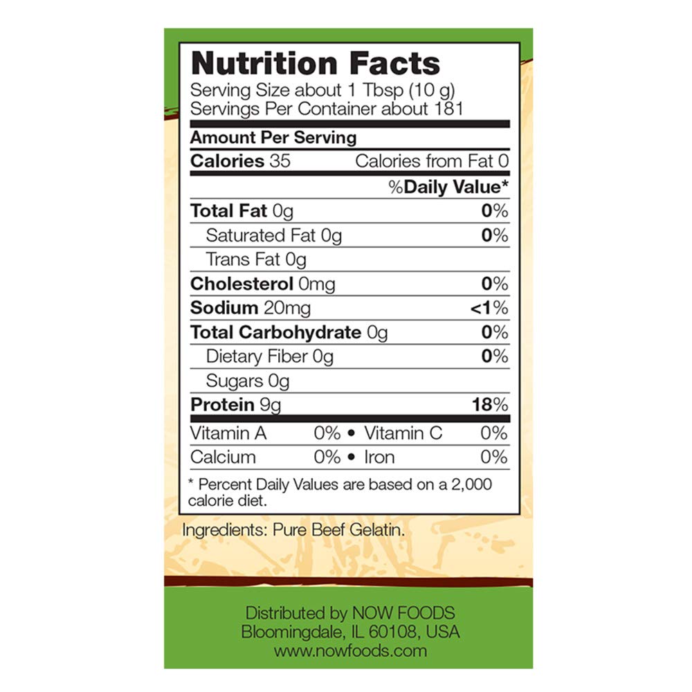 Now Foods Beef Gelatin 4 lb