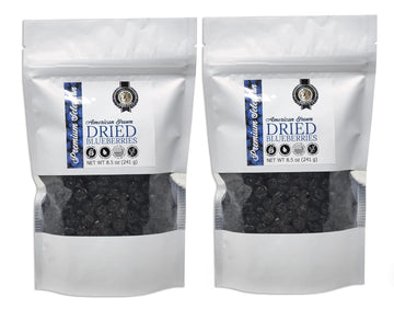 Herb Guru Whole Dried Blueberries | American Grown | All Natural, Non-GMO, Preservative Free - 8.5 Ounce (Pack of 2)