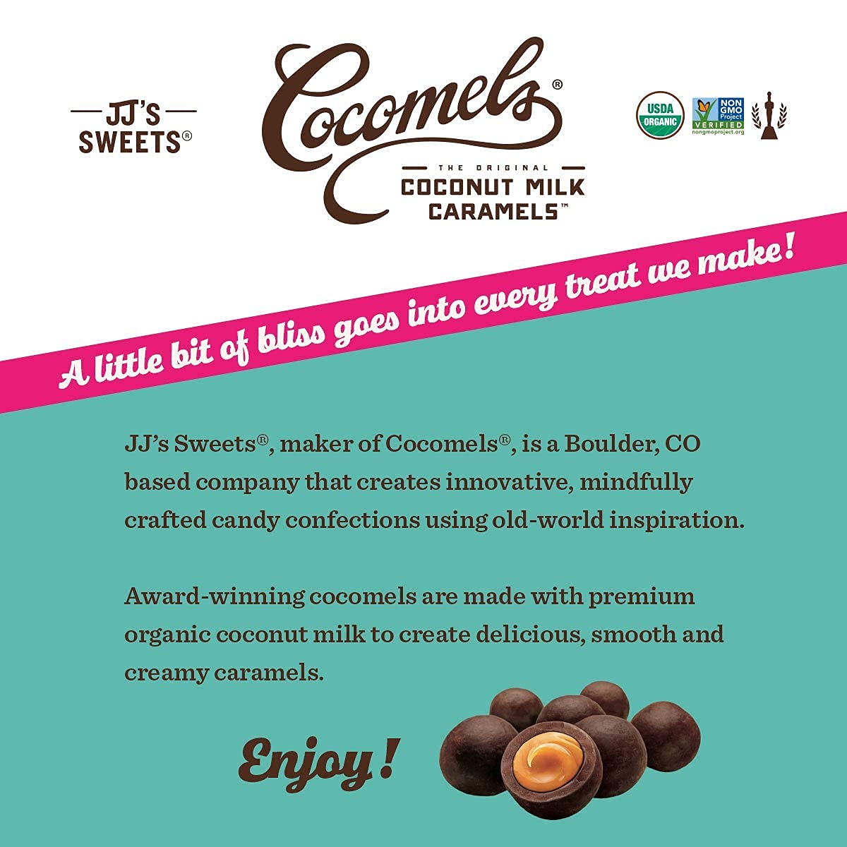 Chocolate Covered Cocomel Bites 3.5Oz (Pack Of 3)