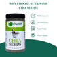 Nutriwish Chia Seeds 35.2 Oz (1Kg) | 100% Natural, Superfood & Keto-Friendly | Perfect For Smoothies, Puddings & Baking