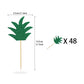 48Pcs Pineapple Cupcake Donut Cake Toppers, Pineapple Cute Cupcake Picks For Summer Tropical Hawaiian Party Cake Decorations