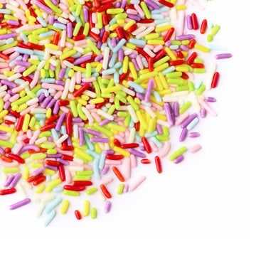 Sweets Indeed Sprinkles, Natural Rainbow Edible Sprinkle Mix, Perfect for Cake Decorations, Baking, Ice Cream, Cookies, Cupcake 
