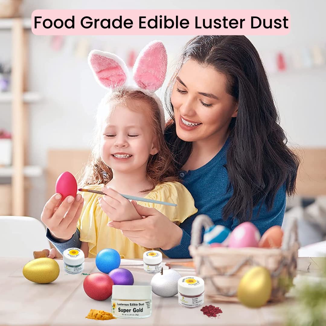 Moonstone Edible Luster Dust | 6 Grams Food Grade Cake Dust Shimmer Powdered, Edible Metallic Powder Food Coloring For Cake Deco
