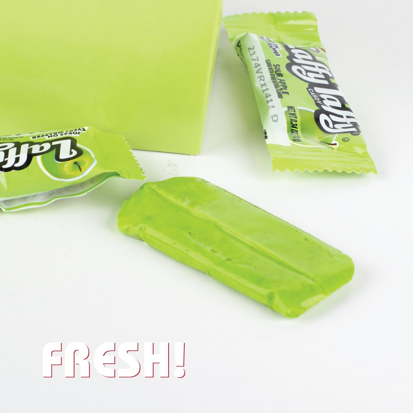 Laffy Taffy Gluten-Free Tangy Halloween Candy - (3Lb) Sour Green Apple Deliciously Stretchy Candy For Snacking And Sharing - Taf