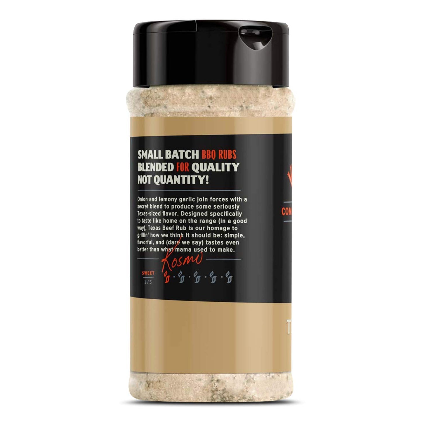 Kosmos Q Dry Rub Texas Beef Bbq Dry Rub, Bottle Of 13.8 Oz
