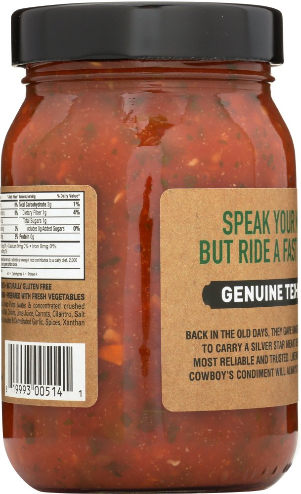 Silver Star Salsa, Cilantro & Lime Salsa, Medium, 16 oz