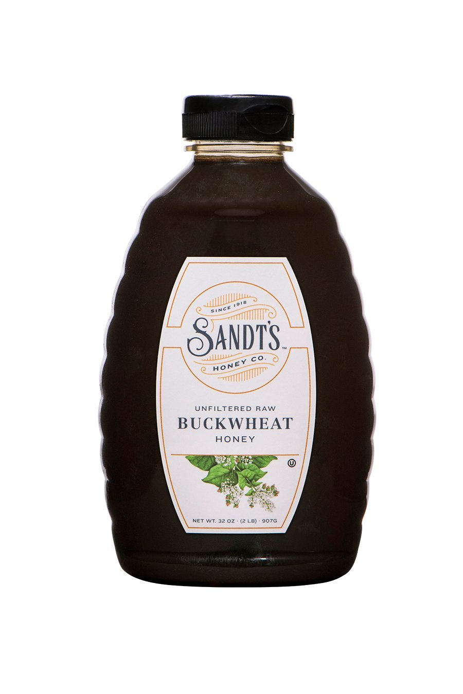 Sandt'S Buckwheat Honey, Unfiltered Raw Honey, Non-Gmo Genuine, Pure Honey (2 Lbs)