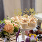 Donoter 24 Pieces Gold Glitter Engagement Cupcake Toppers He Asked She Said Yes Diamond Ring Heart Cupcake Picks For Wedding Bri