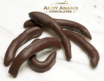 Andy Anand Gourmet Dark Chocolate Orange Peel | Fresh Orange Zest Infused In Rich Dark Chocolate | Divine, Decadent Gift Box | E
