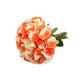 Bloomingmore | Fresh Cut Flowers | Natural Tinted Orange And White Roses | 50 Stems - 20 In | Home, Office, Wedding Decor, Diy,