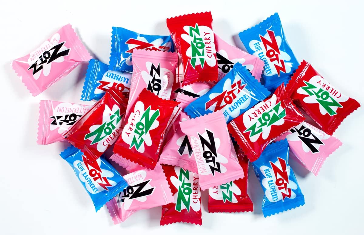 Zotz Fizz Power Candy Assorted - Fruit Flavored Hard Candy With A Fizzy Center | 230G Bag, Single Pack | Cherry, Watermelon & Bl