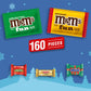 M&M'S Milk Chocolate, M&M'S Peanut, Snickers, Twix, & Milky Way Fun Size And Mini Chocolate Christmas Candy Individually Wrapped