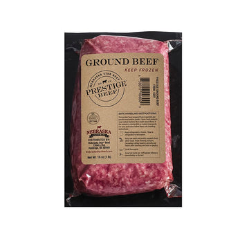 Nebraska Star Beef Angus Ground Beef, 80/20 Lean, 30lb Pack (30 x 1lb) - Premium Frozen Hamburger Meat