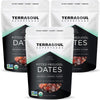 Terrasoul Superfoods Organic Pitted Medjool Dates, 4.5 Lbs (Pack of 3) - Pits Removed | Soft Chewy Texture | Sweet Caramel Taste
