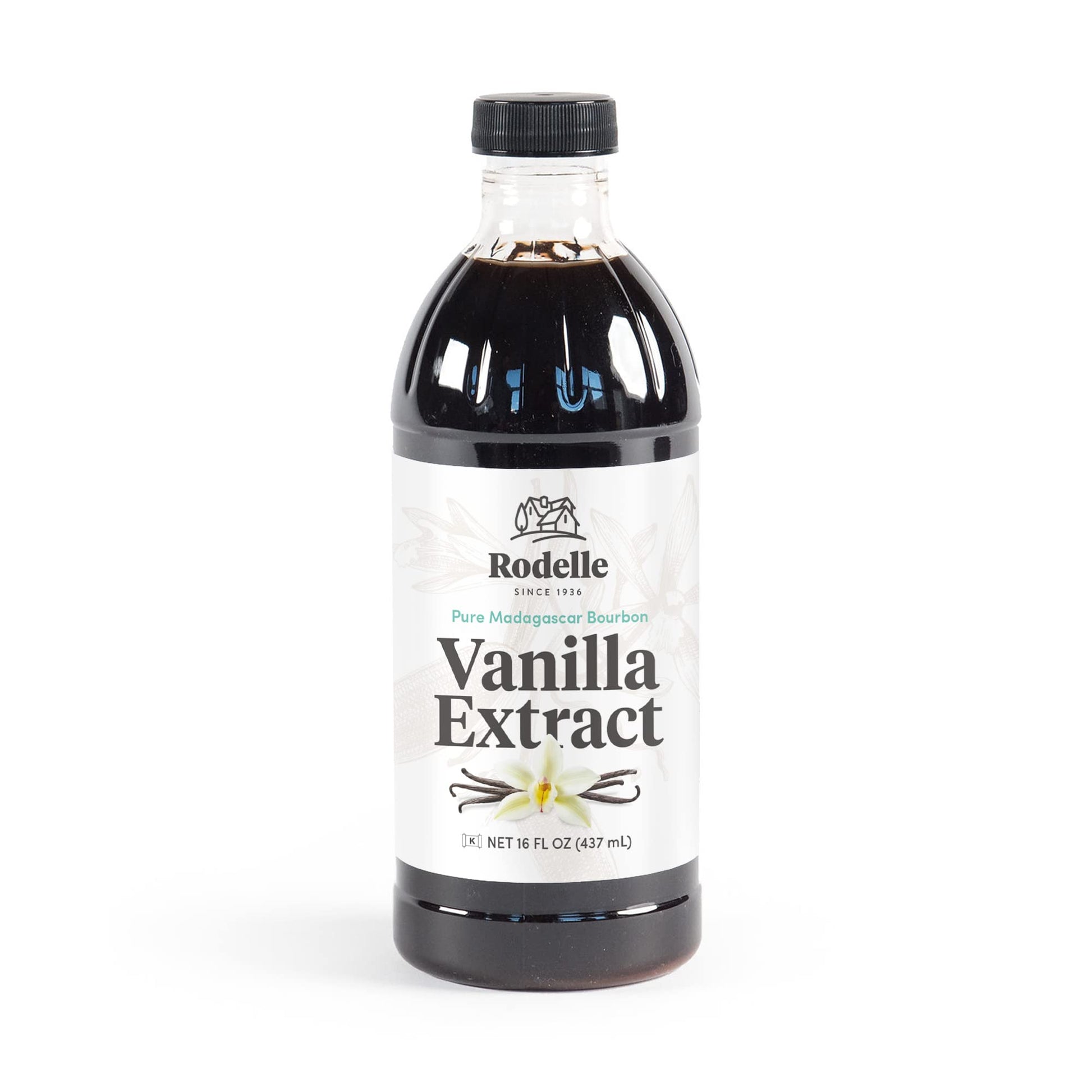 Rodelle Pure Madagascar Spirit-Inspired Flavor Vanilla Extract, 16 Oz