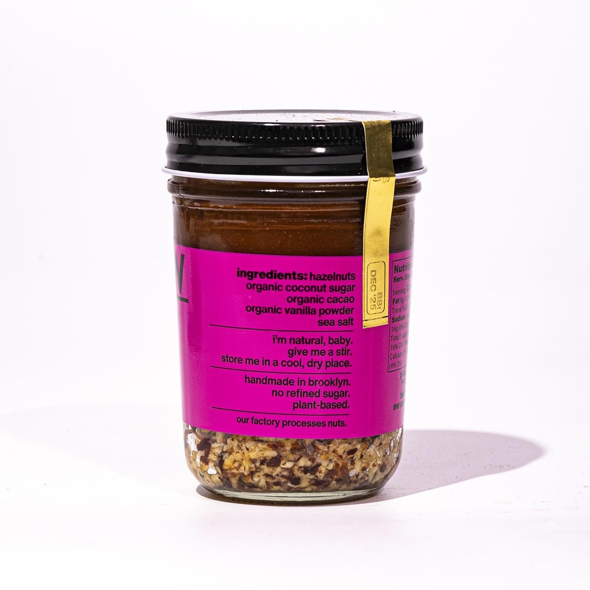 Fine & Raw Hazelnut Butter Spread – Crunchy Chocolate Flavor, Vegan, Organic, 8 Ounces