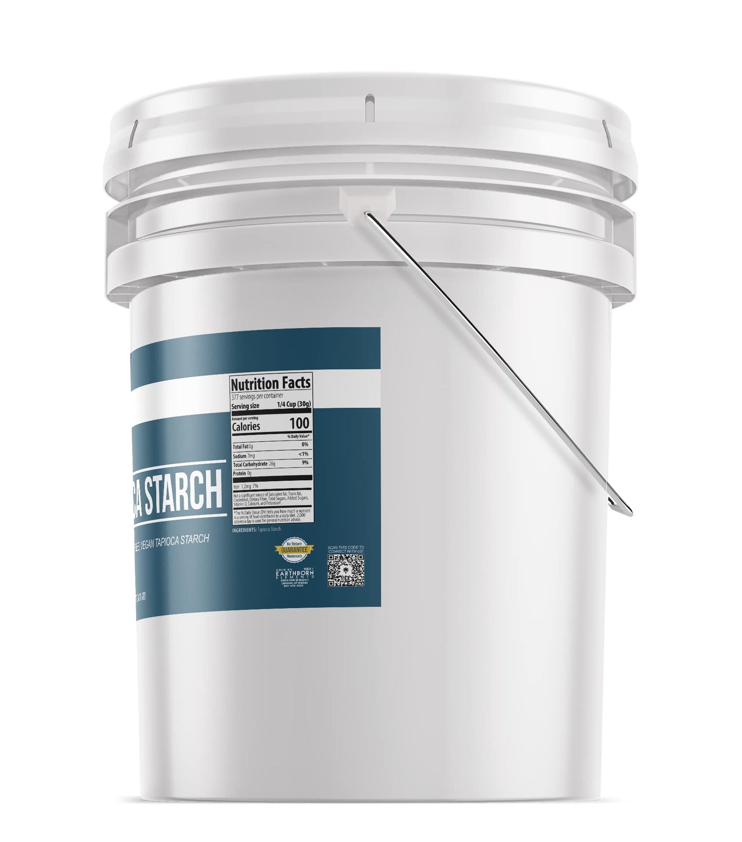 Earthborn Elements Tapioca Starch (5 Gallon), Tapioca Flour, Resealable Bucket
