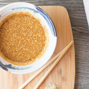 CARALARGA Golden Creamy Roasted Sesame Salad Dressing - Authentic Japanese Marinade - 33.80 fl oz Bottle