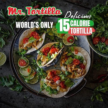 Mr. Tortilla Low Carb Tortilla Wraps - Keto - 1 Net Carb per Serving - Multigrain - 12 Count