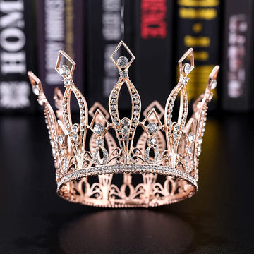 Rhinestone Crown Cake Topper Birthday Party Wedding Decor Supply For Women Lady Girl Bridal Wedding Themed Baby Shower Decoratio