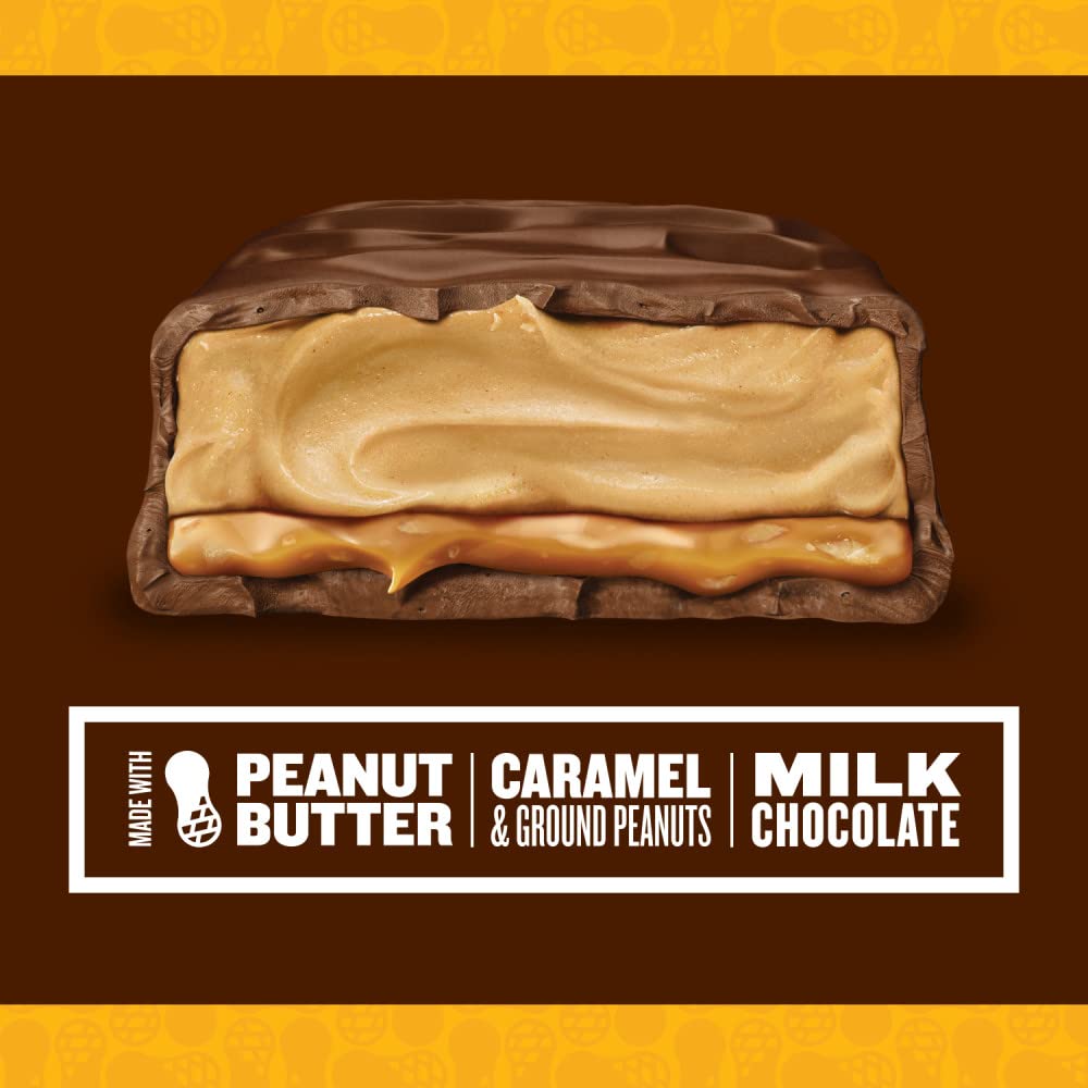Snickers Creamy Peanut Butter Candy Bars, 1.4 Ounce - Pack of 24 - Delicious Treats for Snacking
